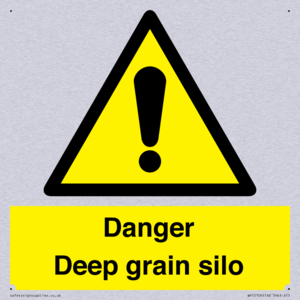 Danger Deep grain silo